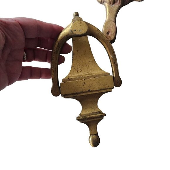 Vintage Antique Solid Brass Heavyweight Lion Head Door Knocker - Picture 4 of 8